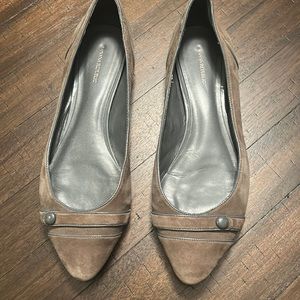 Banana Republic suede & leather flats sz 10